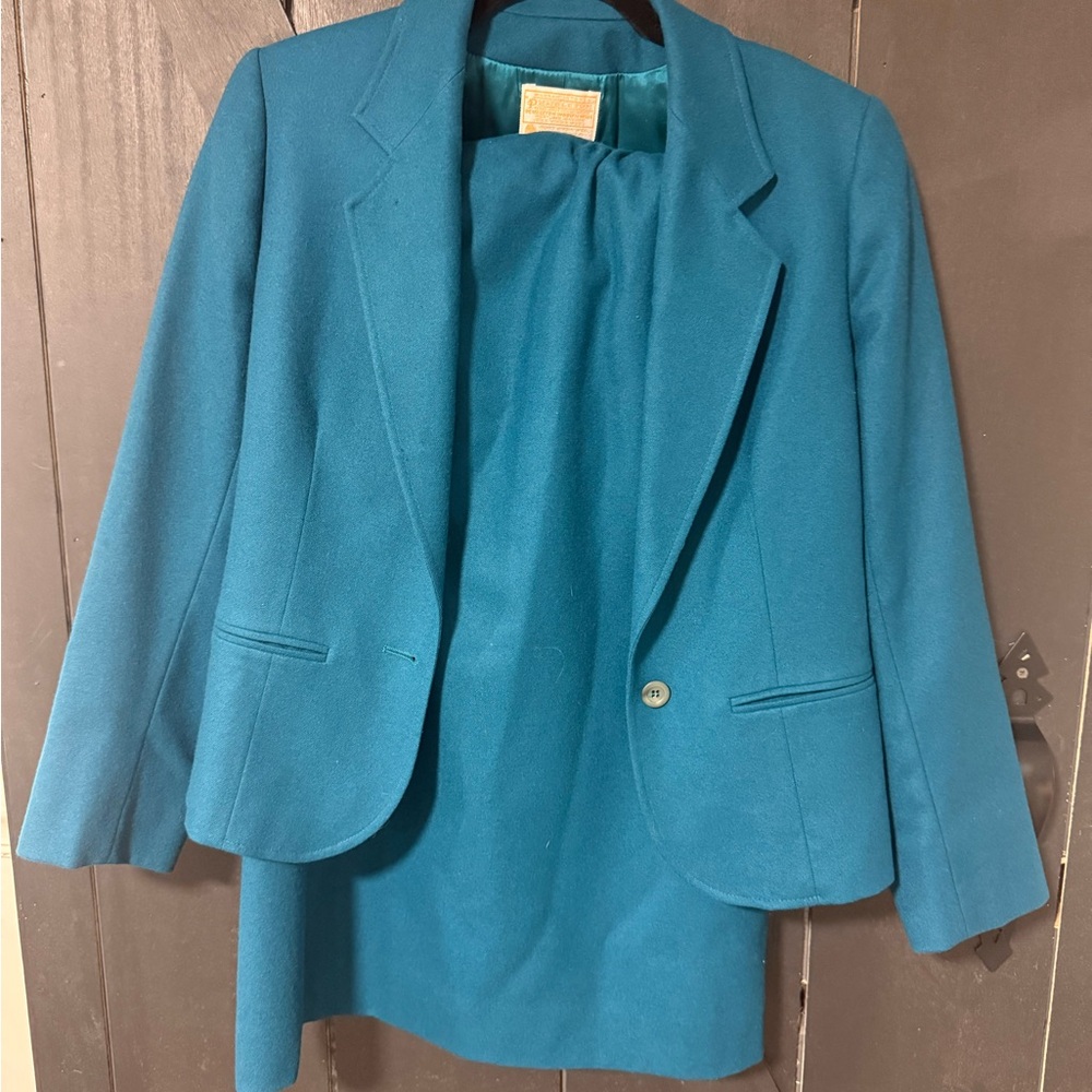 Vintage Pendleton Teal Women's Blazer Jacket